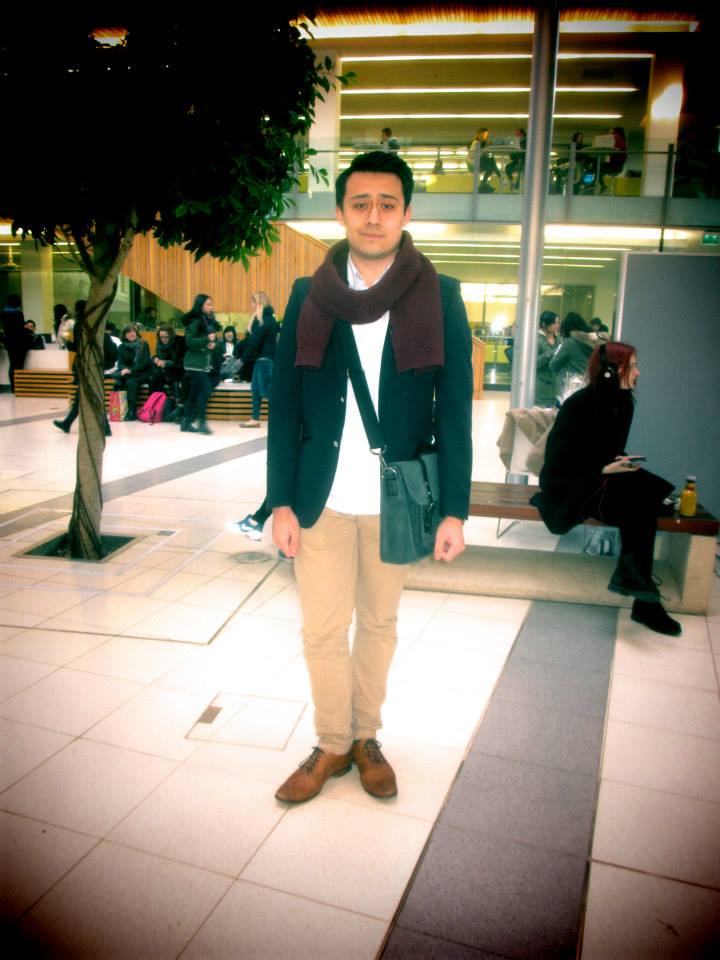 A tailored blazer smartens up any winter outfit.