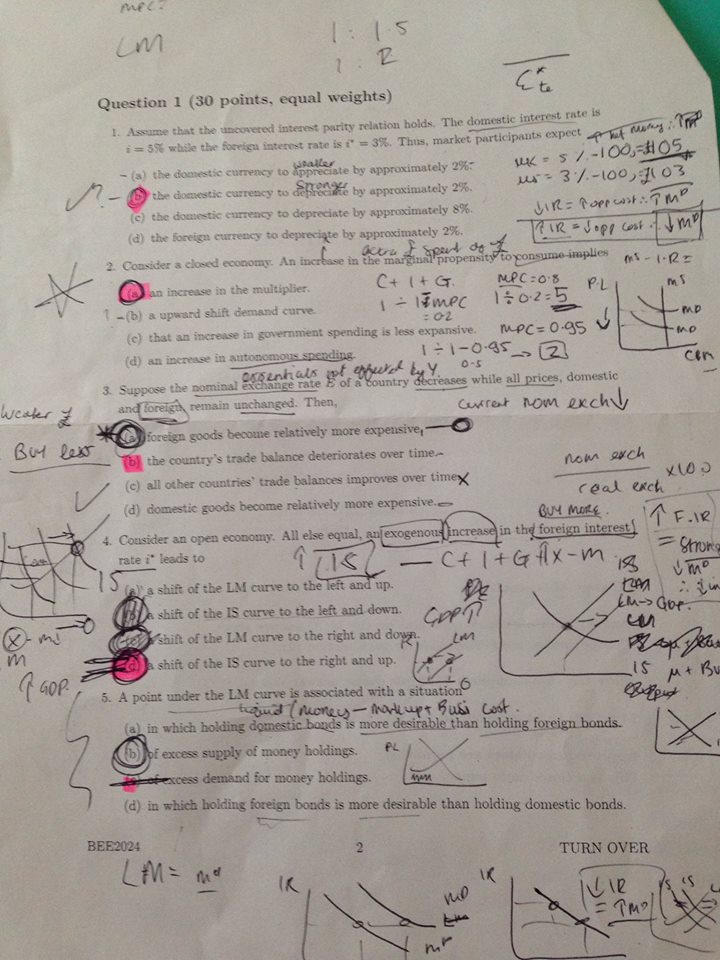 The 'Oh shit' moment when you realise you've been taught nothing for this exam.