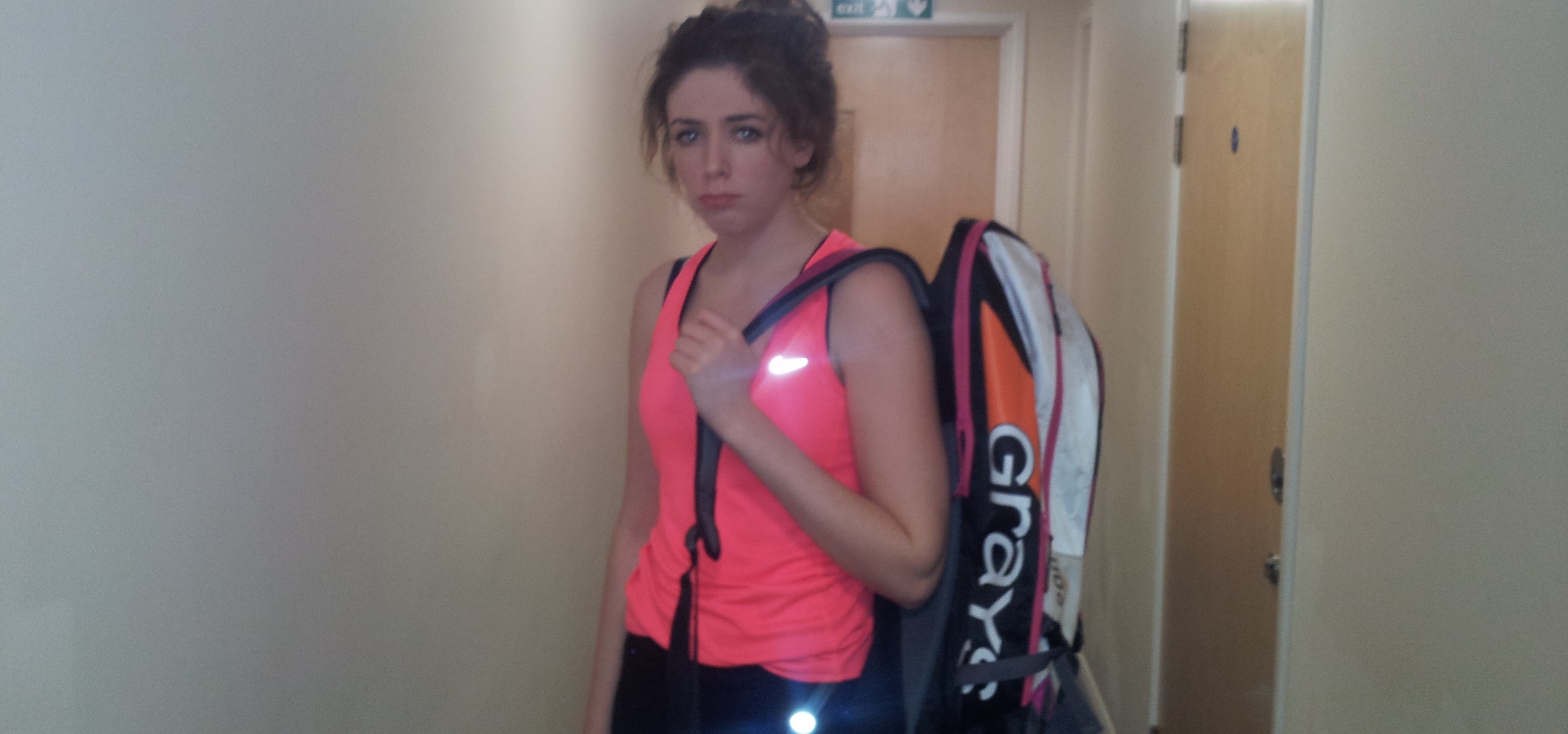 She certainly looks enthusiastic