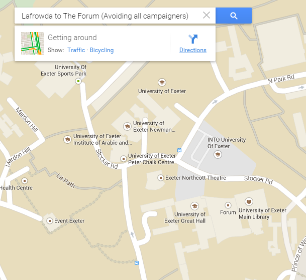 Checking to see if your satnav can be programmed to avoid the election campaigns
