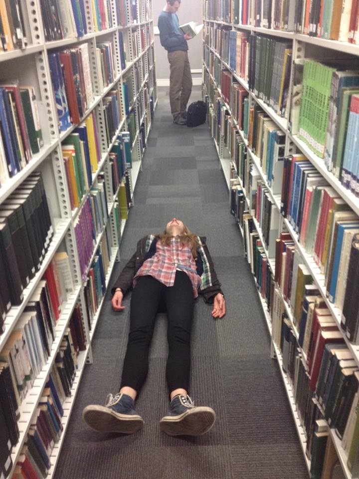 You might as well do this for all you get done on a Saturday night in the library 