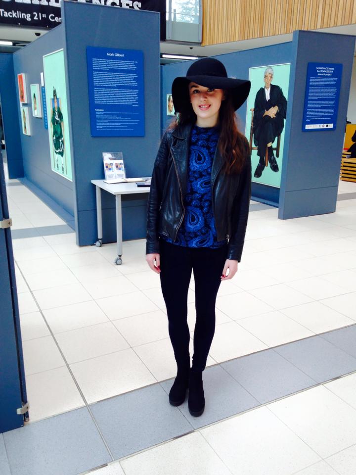 Hattie is looking very glamorous as that hat is definitely hot right now!