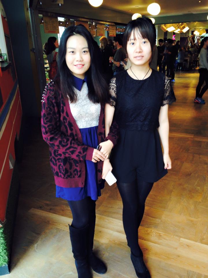 These girls look very smart and chic with the dress and jumpsuit matched with high heels.