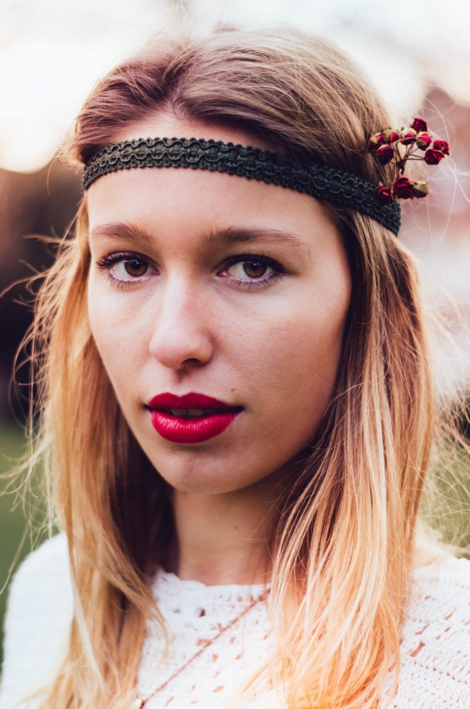 Makeup should be minimal, but some matte red lips won’t hurt.