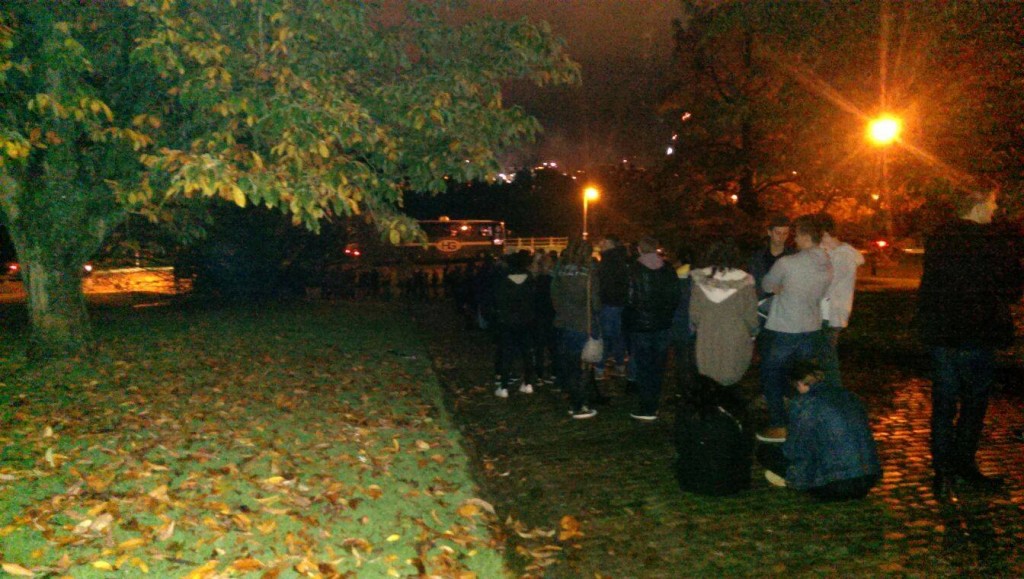 Another two hours before they are told to leave