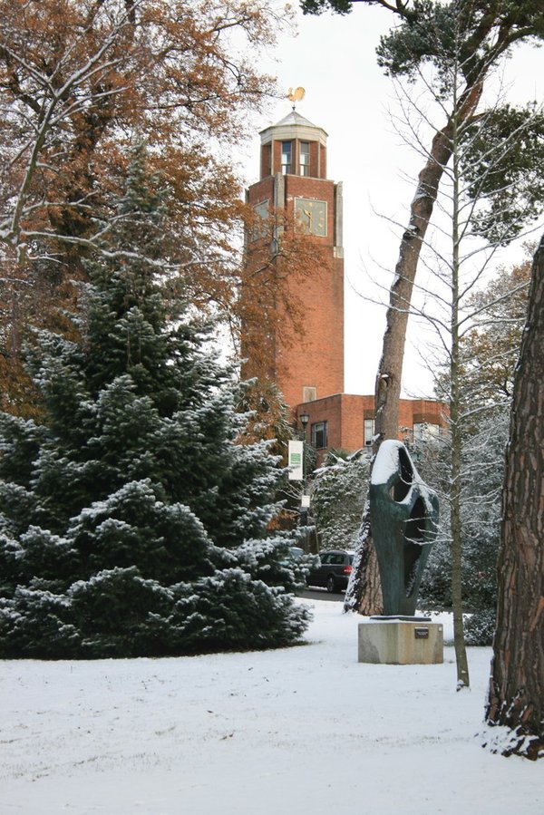 Exeter in the snow in 2000