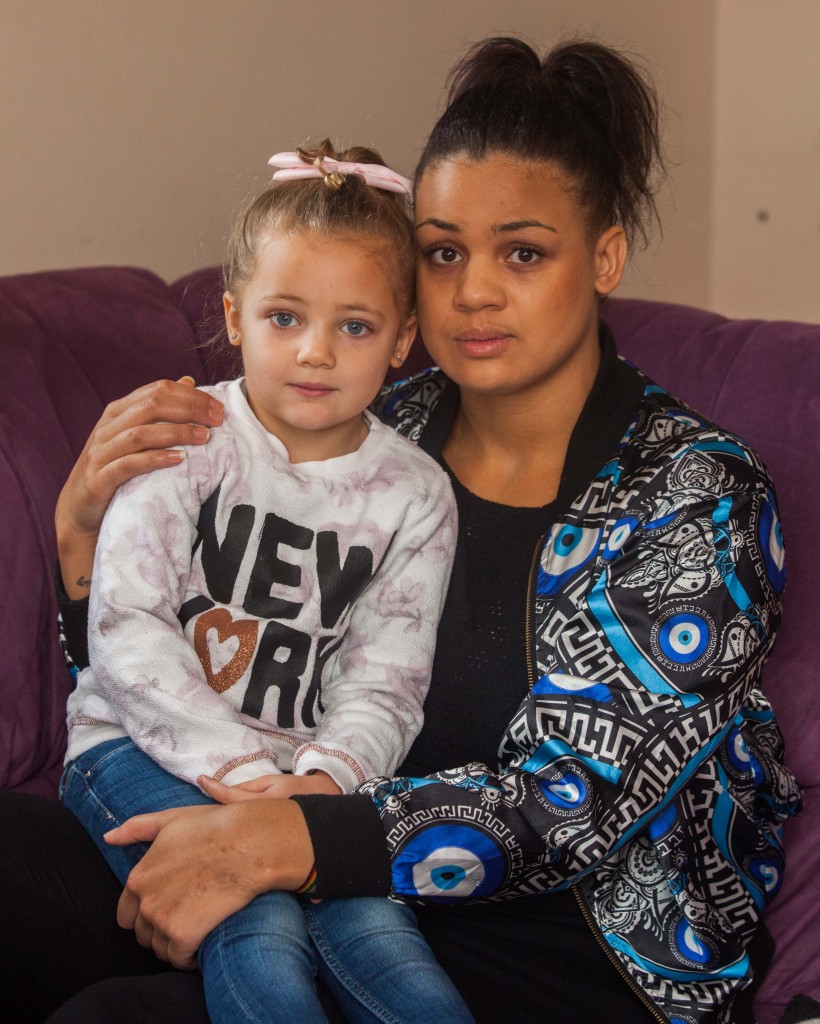 Nicole Langmead with her four-year-old daughter Kaya