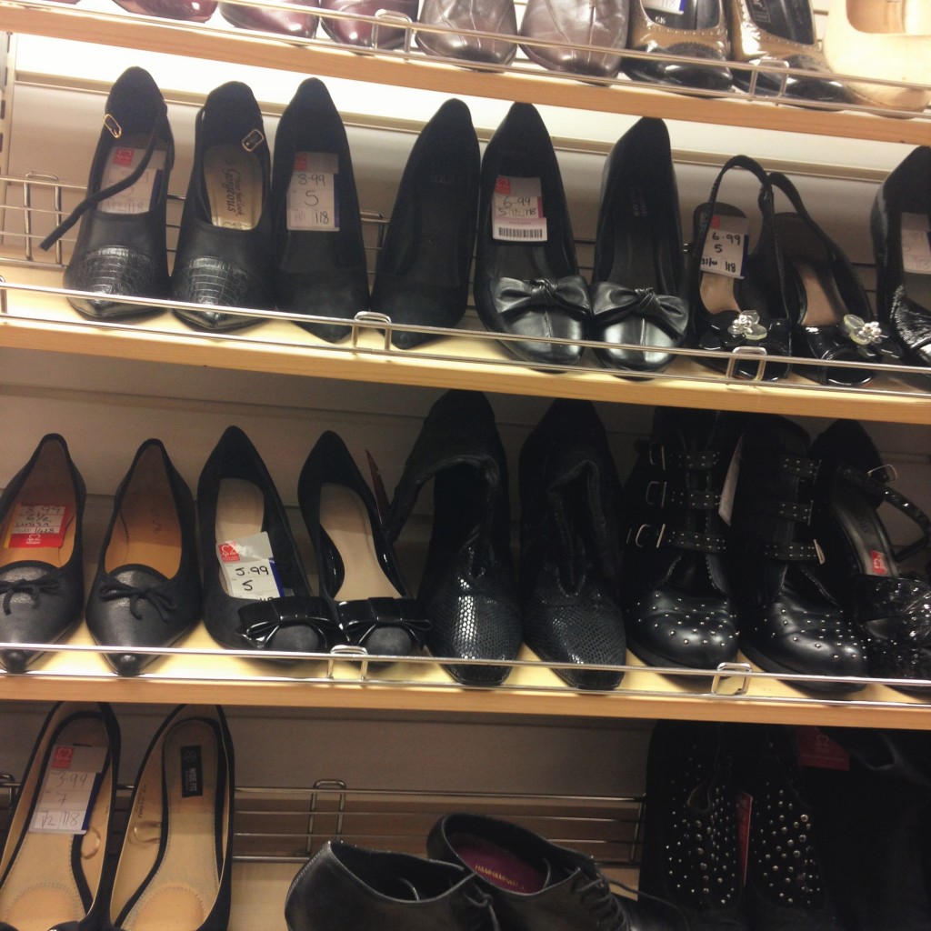 Great selection of classic black shoes.