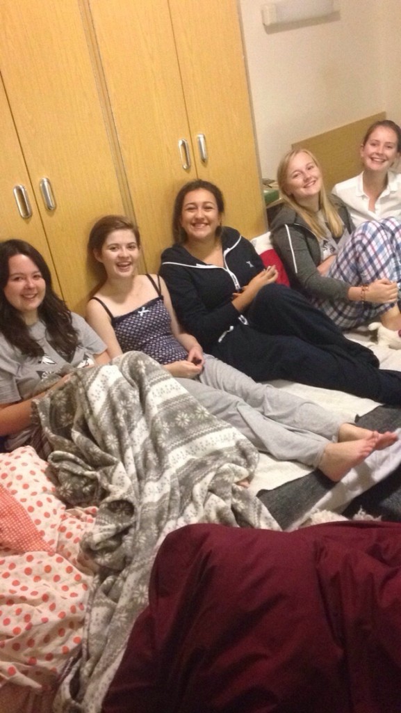 Slumber parties were regular occurrences