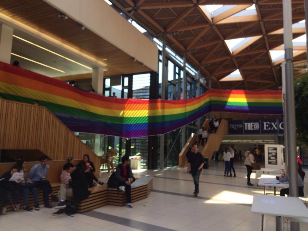 The forum have a massive rainbow flag too 