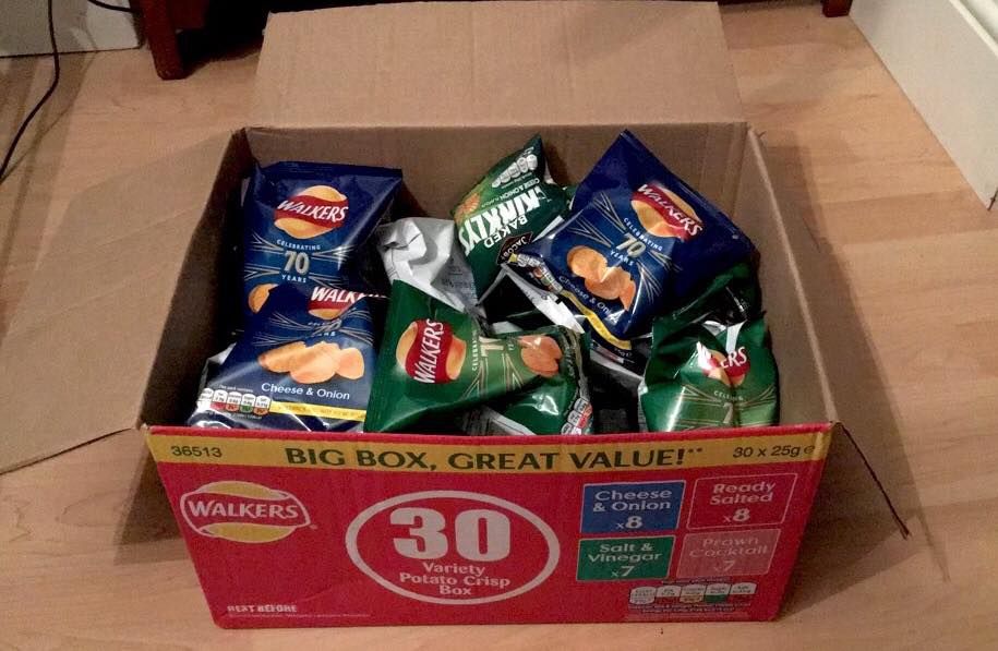 Image may contain: Candy, Carton, Cardboard, Food, Box