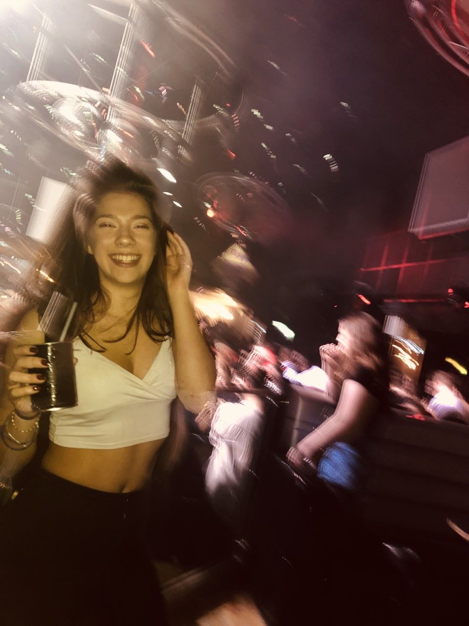 Image may contain: Lighting, Bar Counter, Pub, Night Life, Club, Night Club, Person, Human