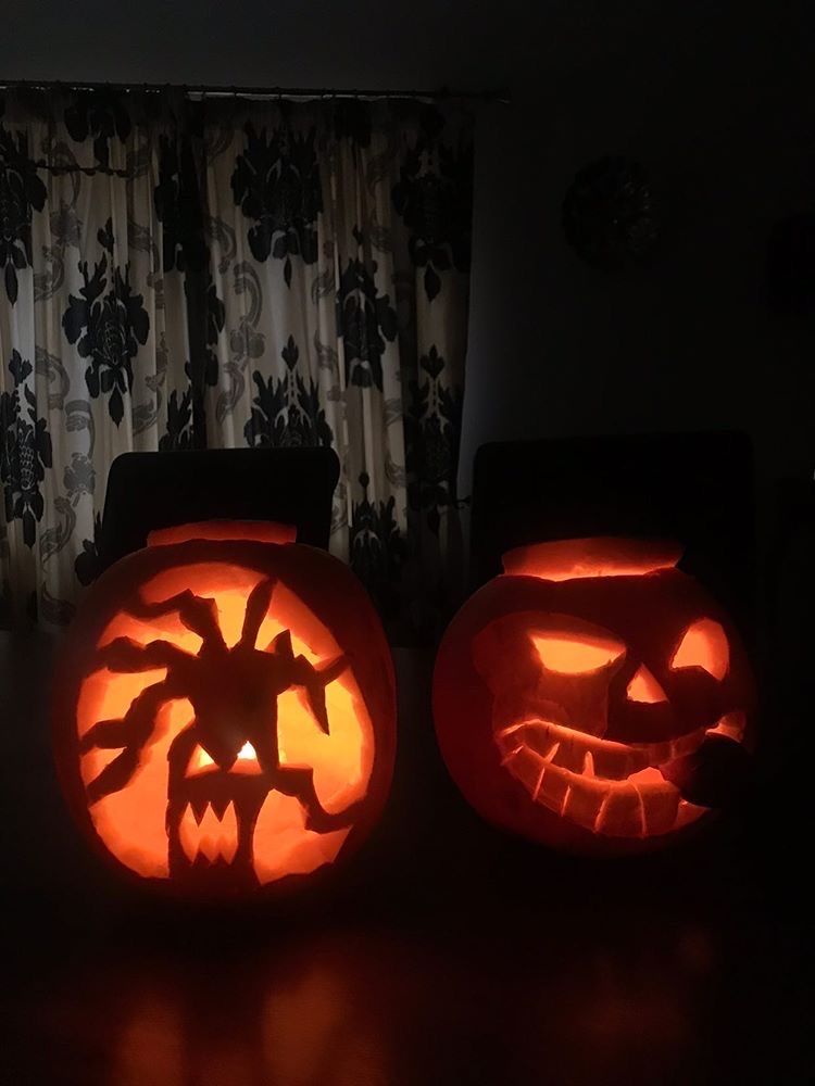 Image may contain: Pumpkin, Vegetable, Food, Halloween, Candle, Plant, Lamp