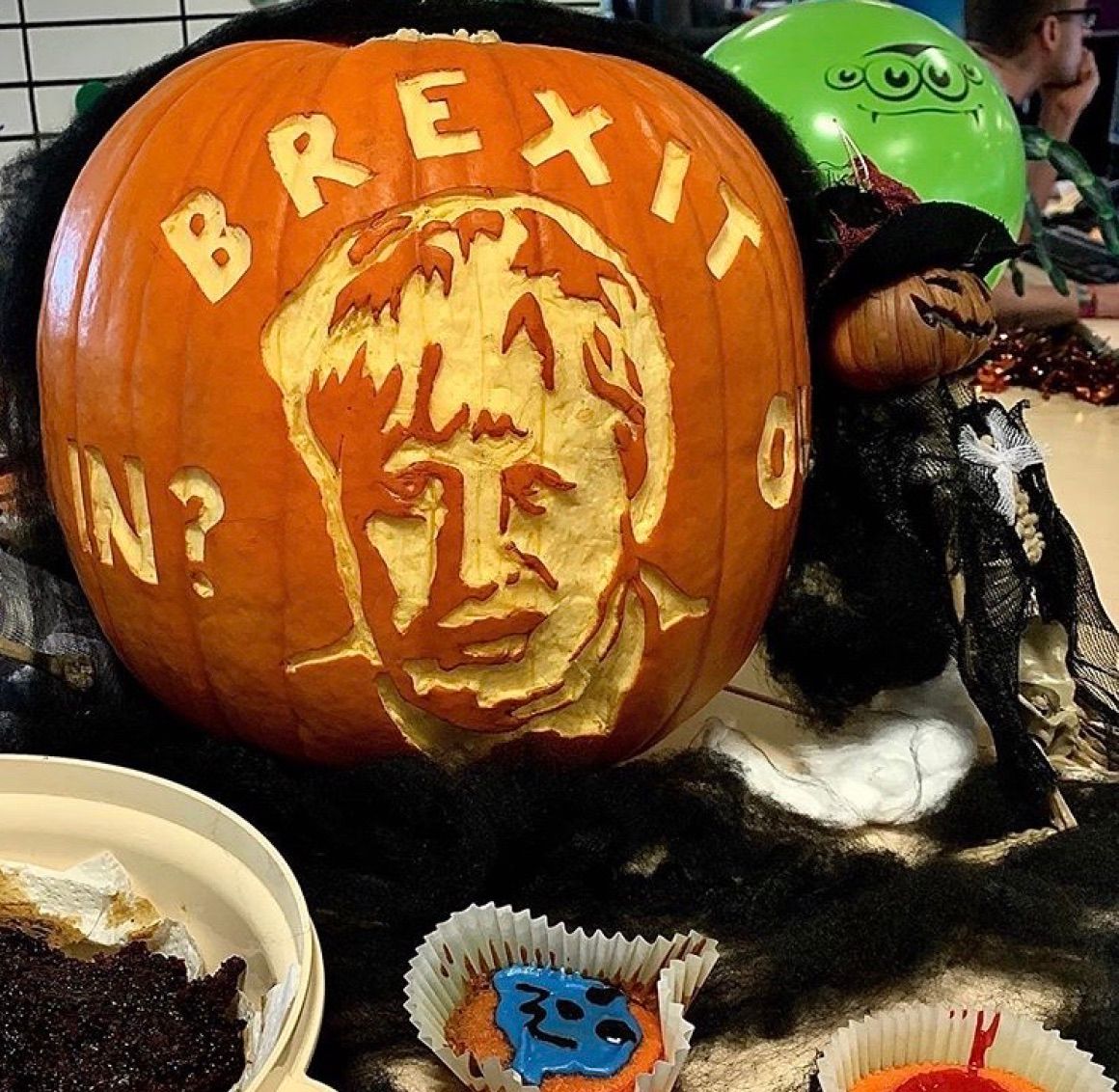 Image may contain: Pumpkin, Vegetable, Food, Produce, Human, Person, Plant