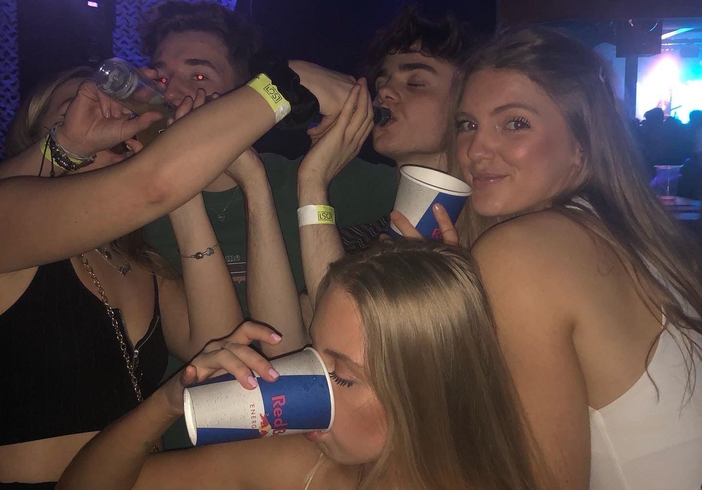 Image may contain: Finger, Night Club, Club, Night Life, Human, Person