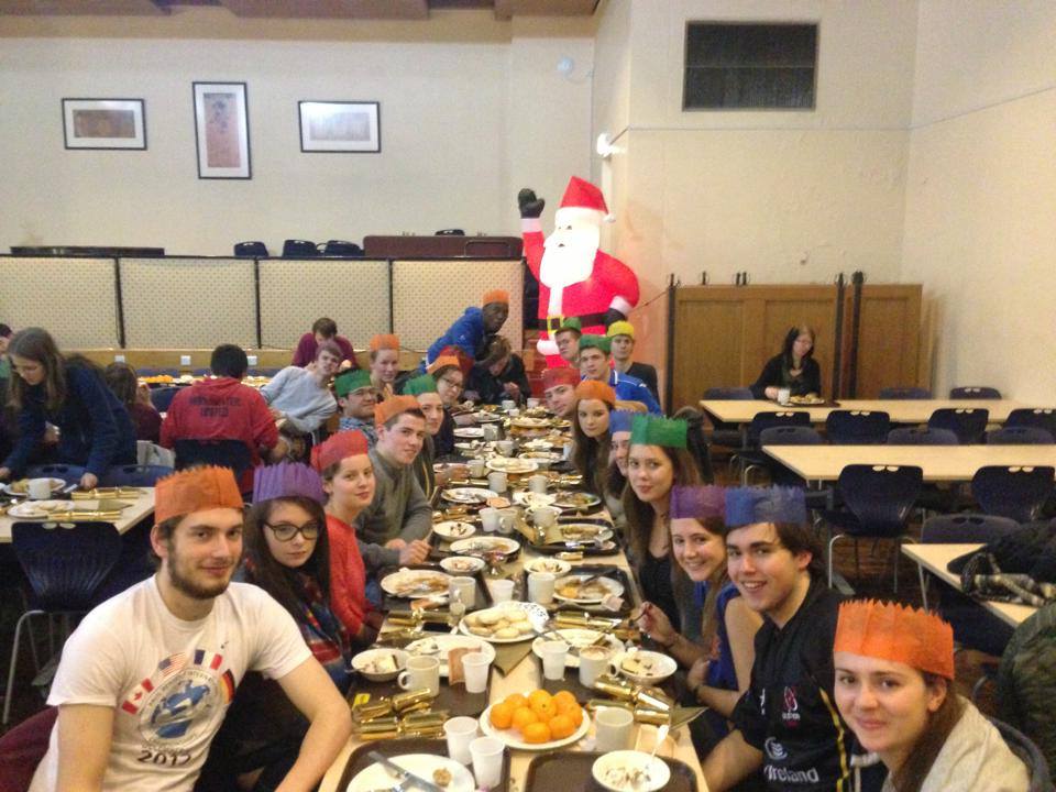 They might look like smiles, but they are just grimaces at the thought of Christmas baked potato