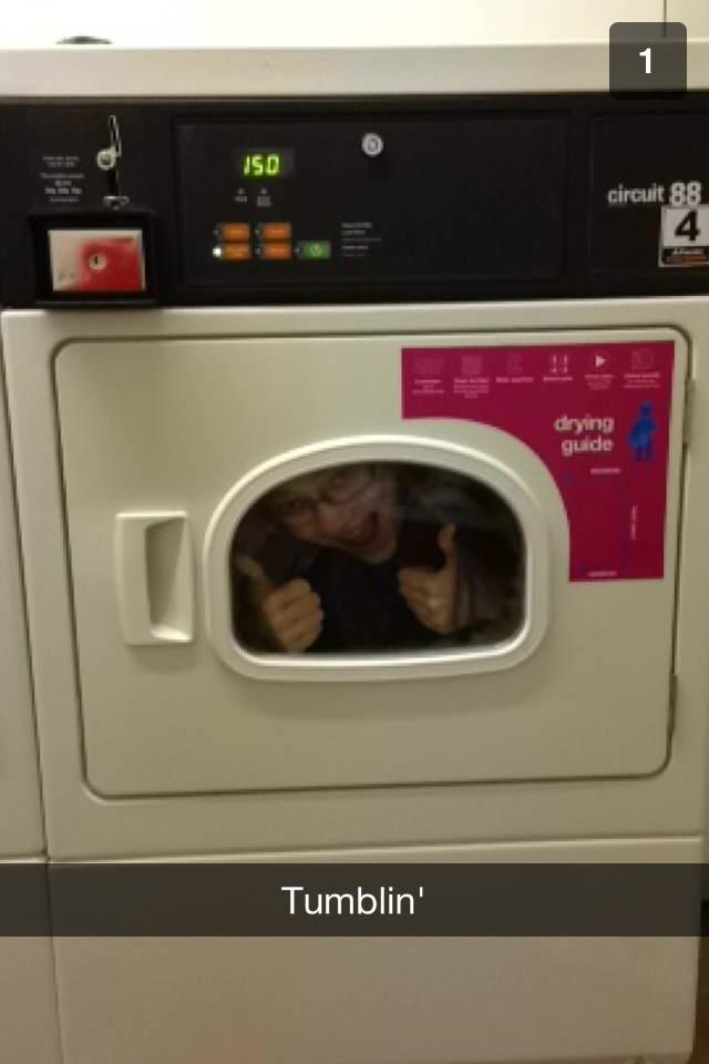Humans can apparently fit in washing machines too.