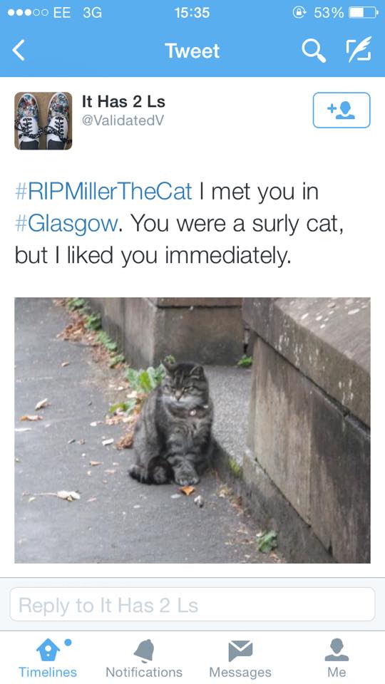 students have been posting their memories of miller since the news broke.