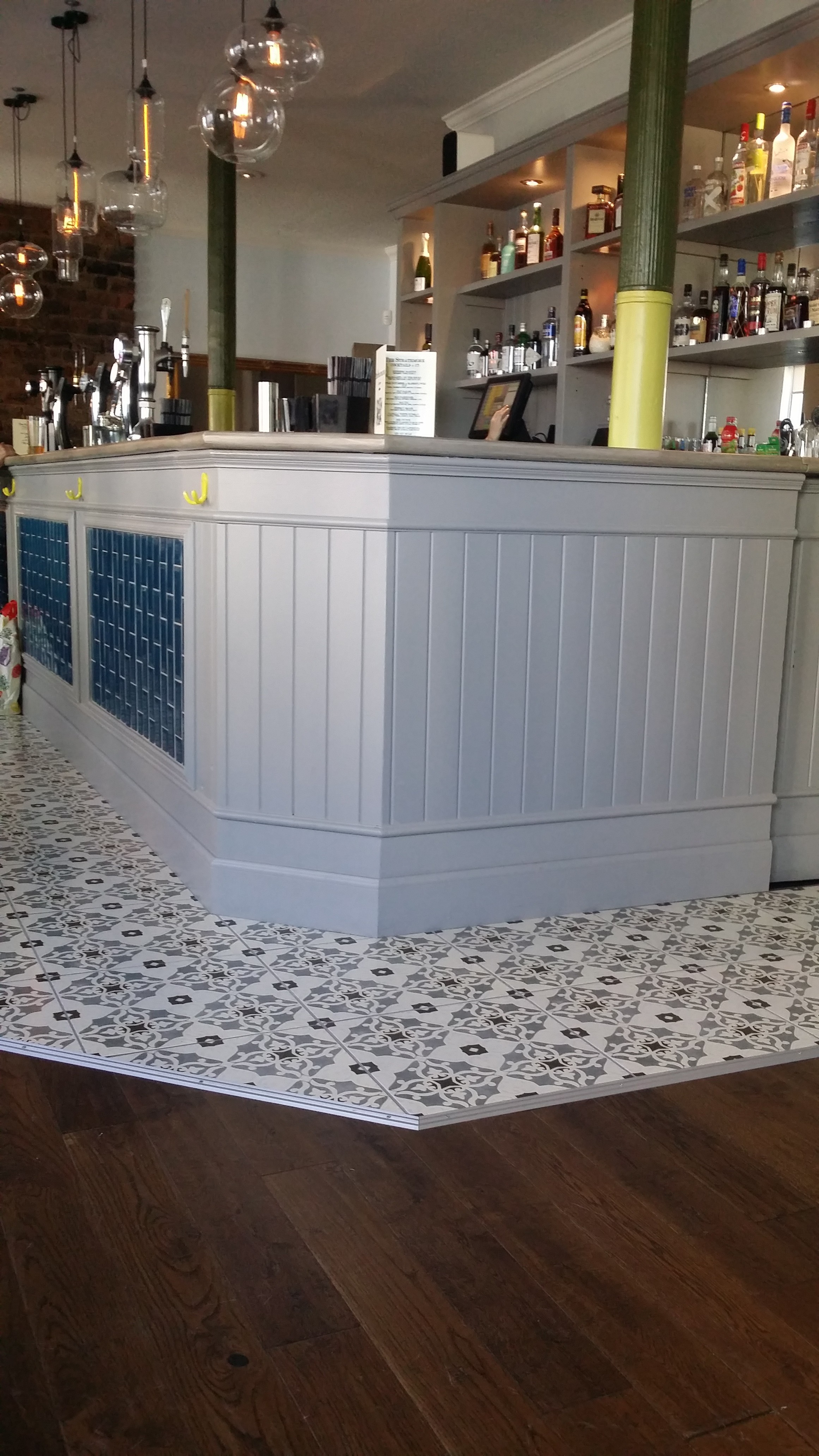 Much more modern bar