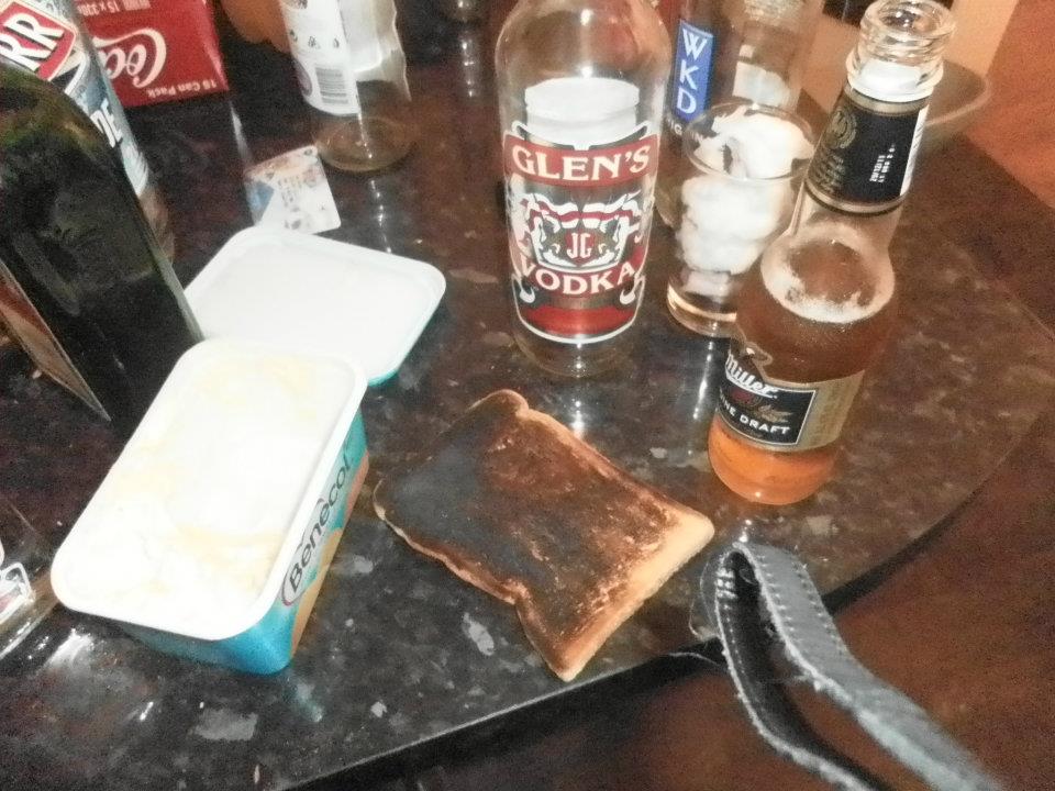 A singular burnt slice of toast is pure gold