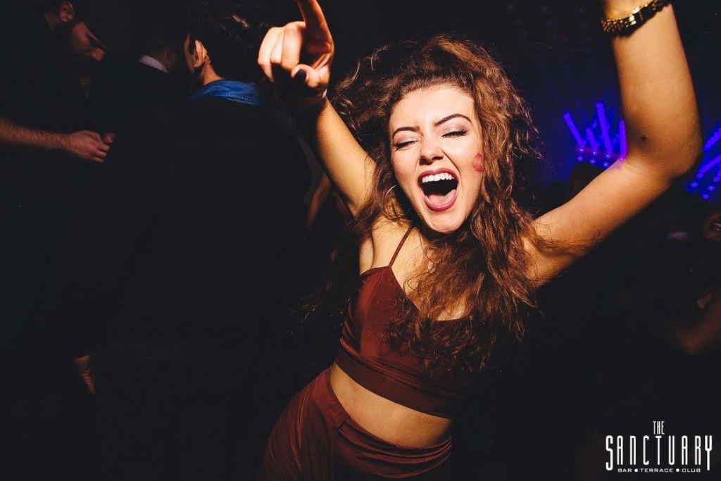 Having the bloody time of her life