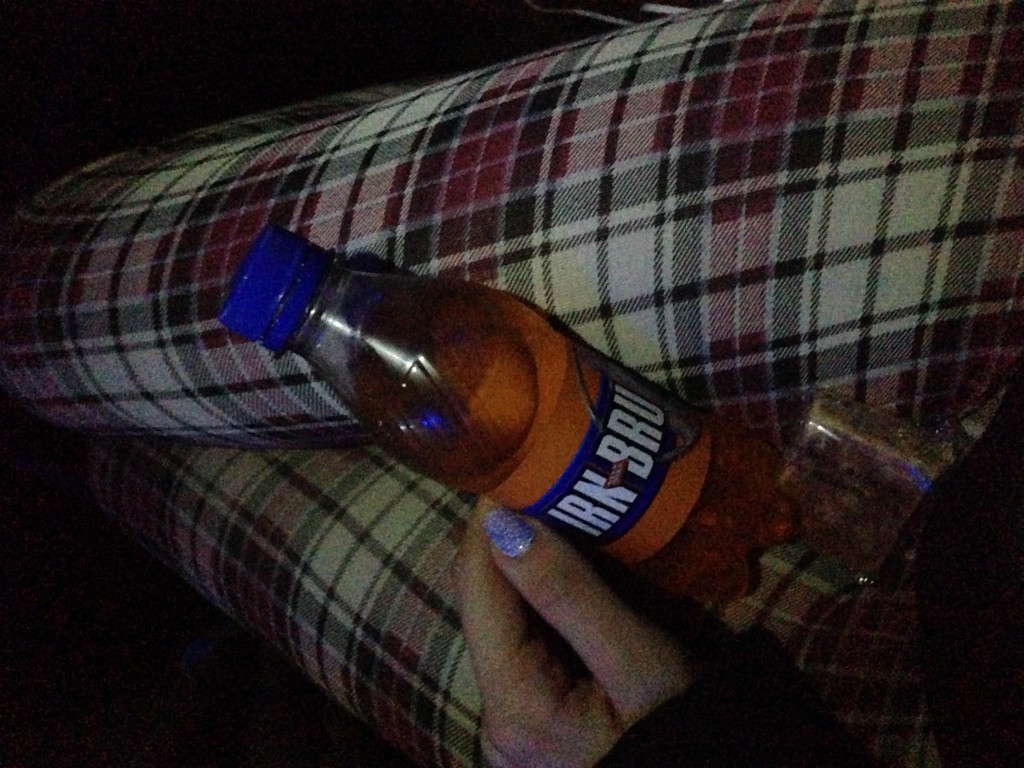 What a treat to get on the Glasgow Gold megabus home. Fun size baby.