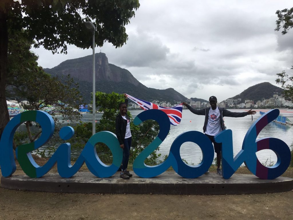 My brother and I at the Olympics