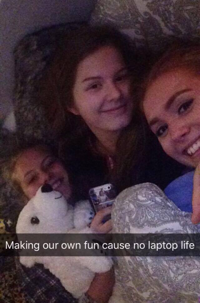 The girls did well to put on a brave face