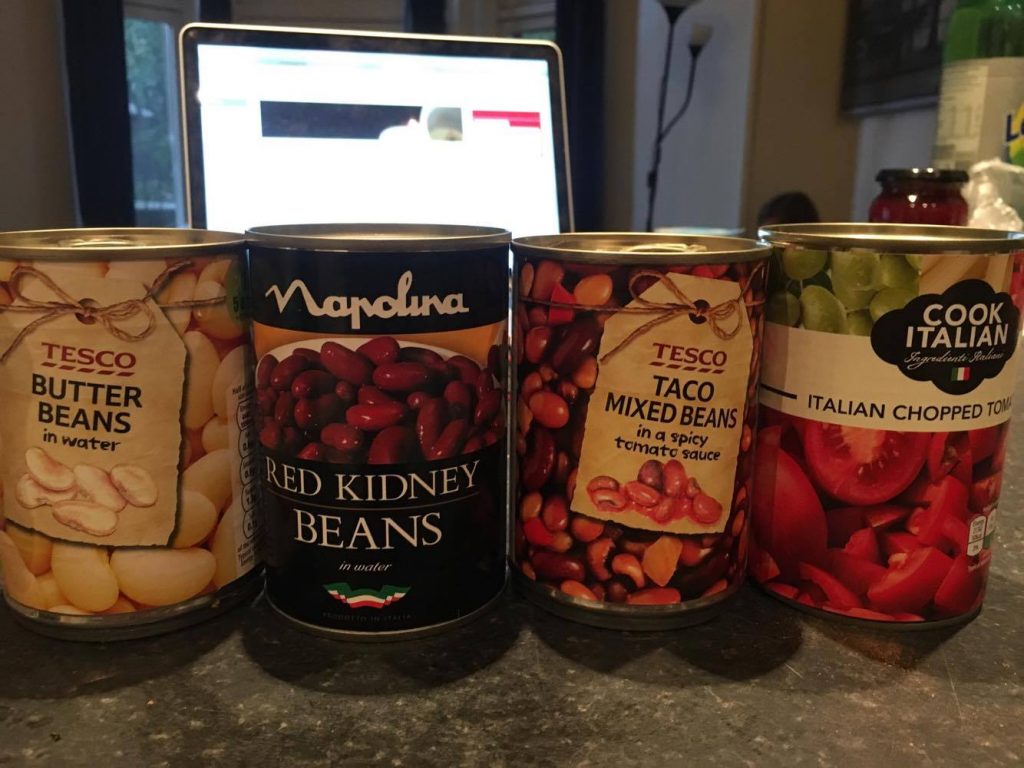 I eventually became sick of cans of beans