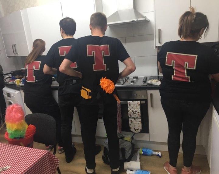 The T birds hard at work
