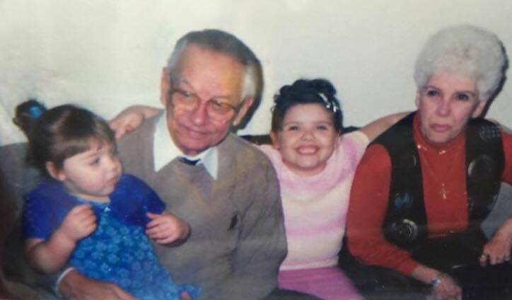 Kaitylnn and her Cuban grandparents.