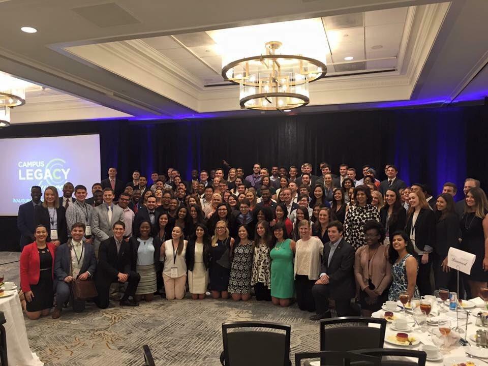 Student Body Presidents together during a Presidential Leadership summit in DC