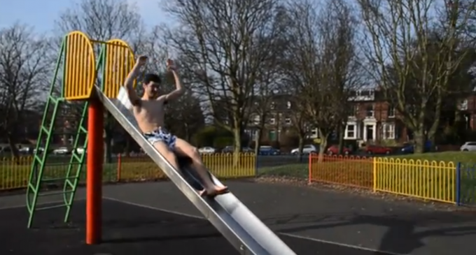 Hopefully the slides will be better than this if he gets the job