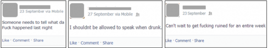 drinking statuses