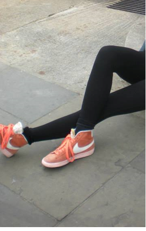 orange shoes 2