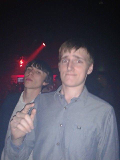 Photobombed by someone enjoying themselves