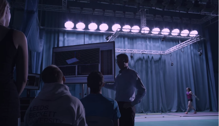 We do lectures in sports halls because we're edgy