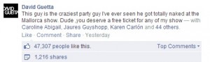 Guetta's original post