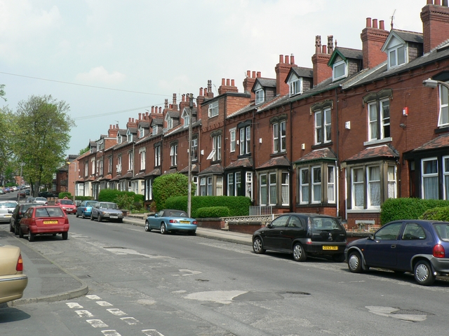 Student houses in Headingley Mount - where Reynolds ran his empire