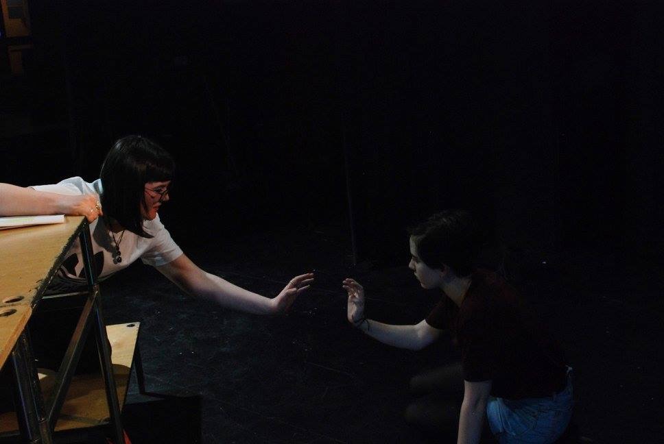 Laura Banks and Lucy Herbert playing "Blue" and "The Little Mermaid" respectably in a recent production of "Mermaid" by Shared Experiance