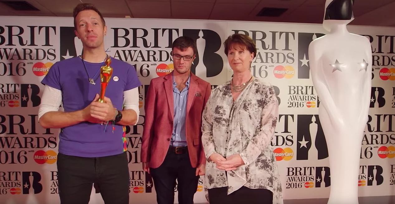 Ed accepting his award