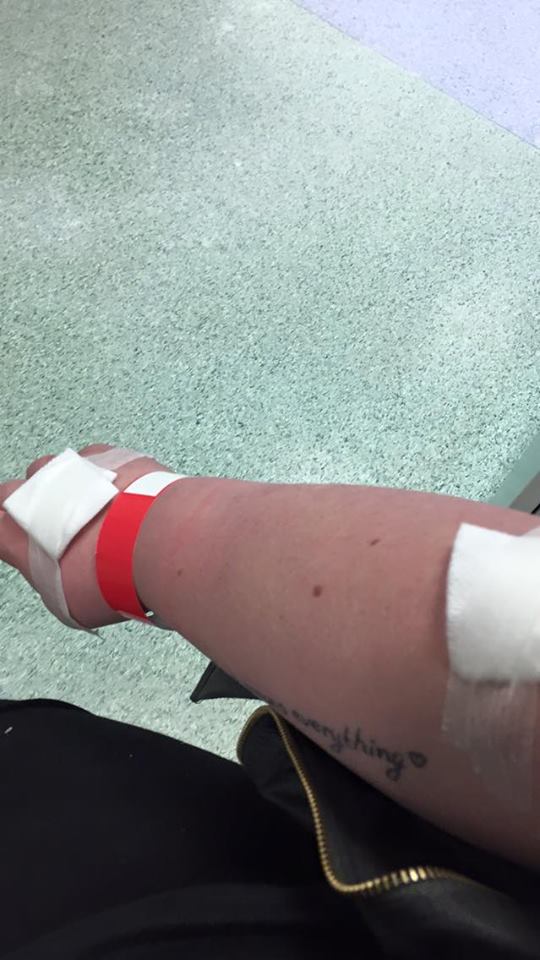 poked like a pin cushion in A&E