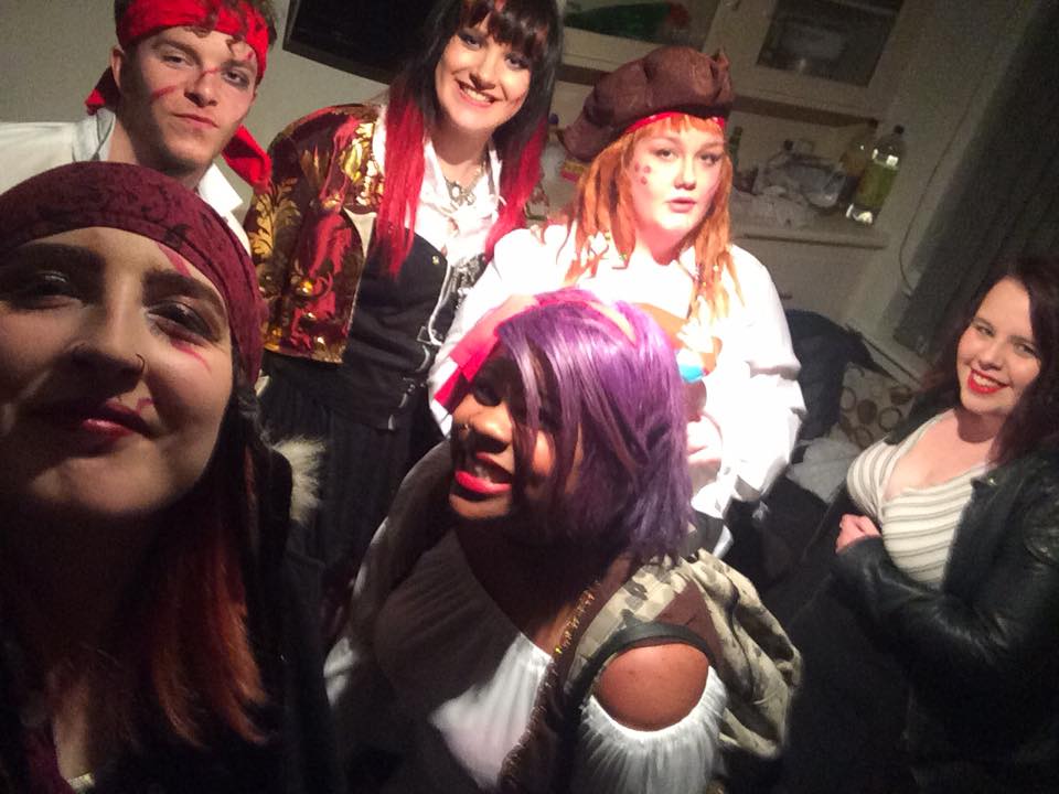 dressing up as a pirate and getting drunk felt a lot more important than admitting I was ill