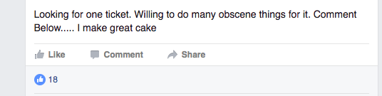 The pressure is on to find tickets