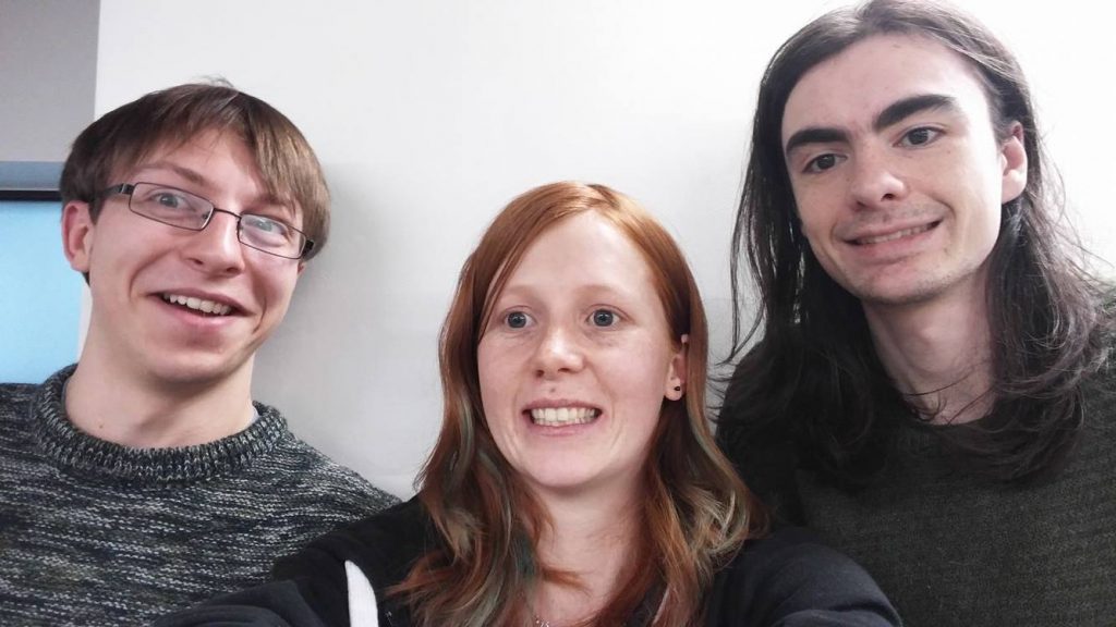 Engineers from left: Julian Hird, Tamaryn Hourihan, Peter Nye