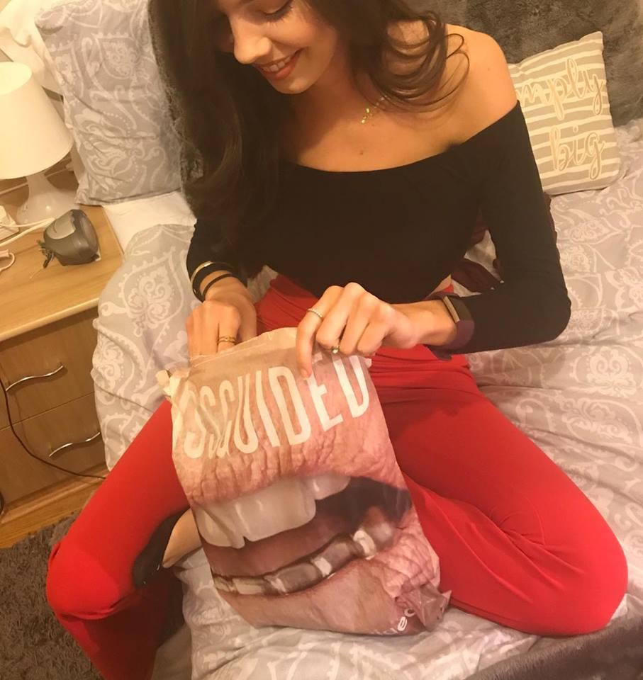 This is her fourth parcel this week