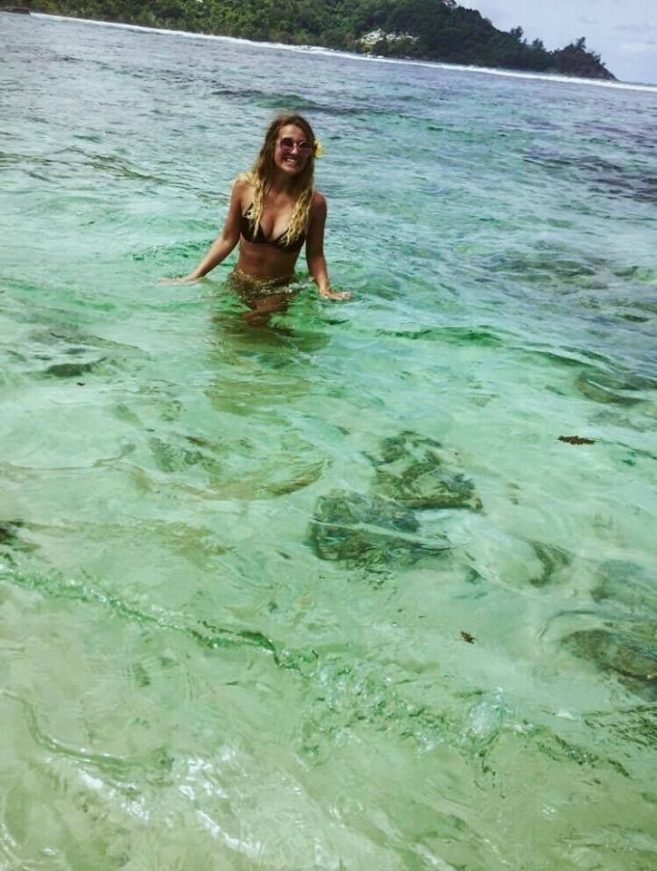 Image may contain: Water, Sports, Sport, Snorkeling, Diving, Diver, Swimwear, Clothing, Bikini, Person, People, Human