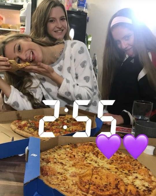 Image may contain: Cookie, Biscuit, Person, People, Human, Pizza, Food