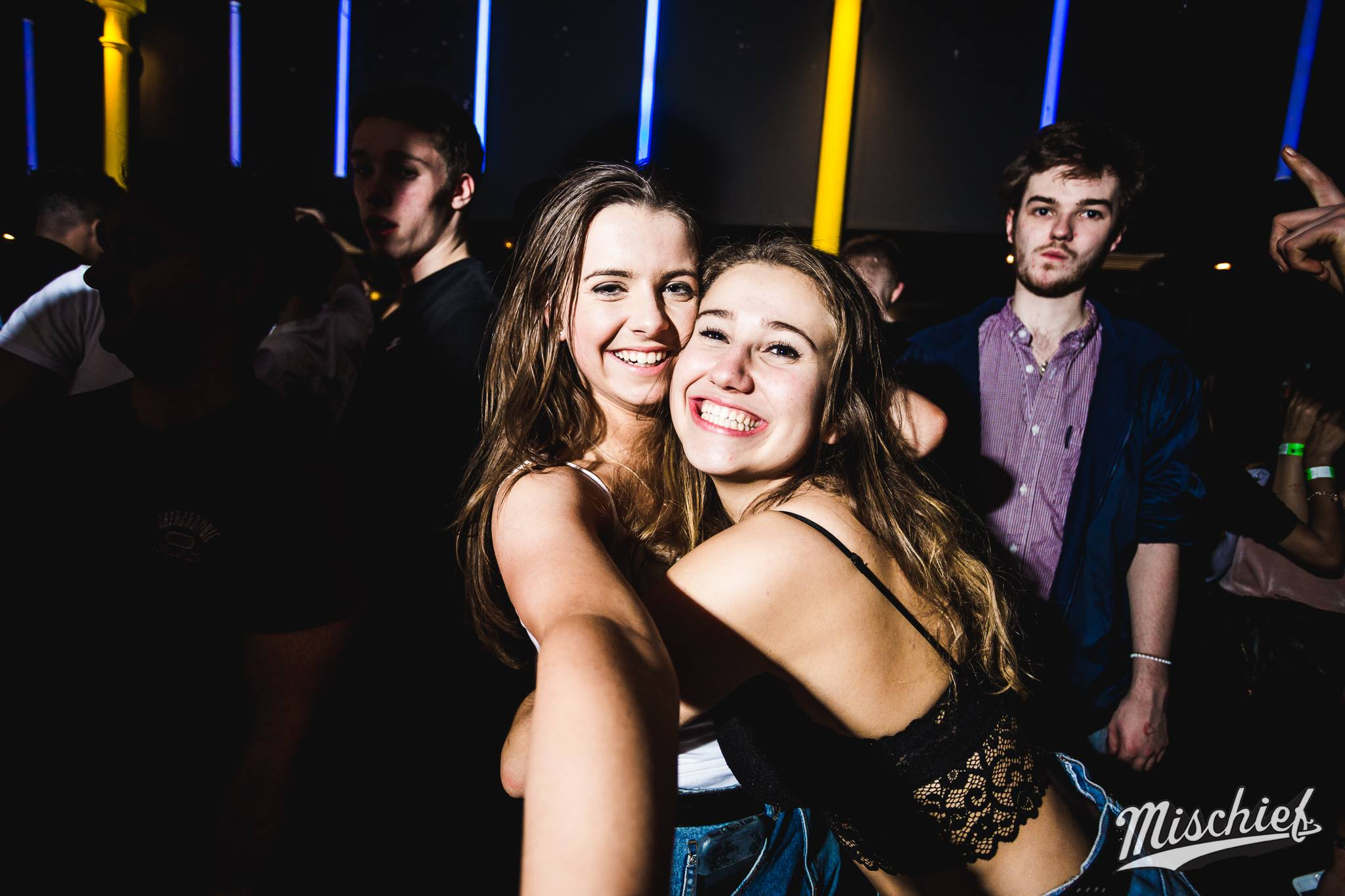 Image may contain: Night Life, Night Club, Club, Underwear, Lingerie, Clothing, Person, People, Human