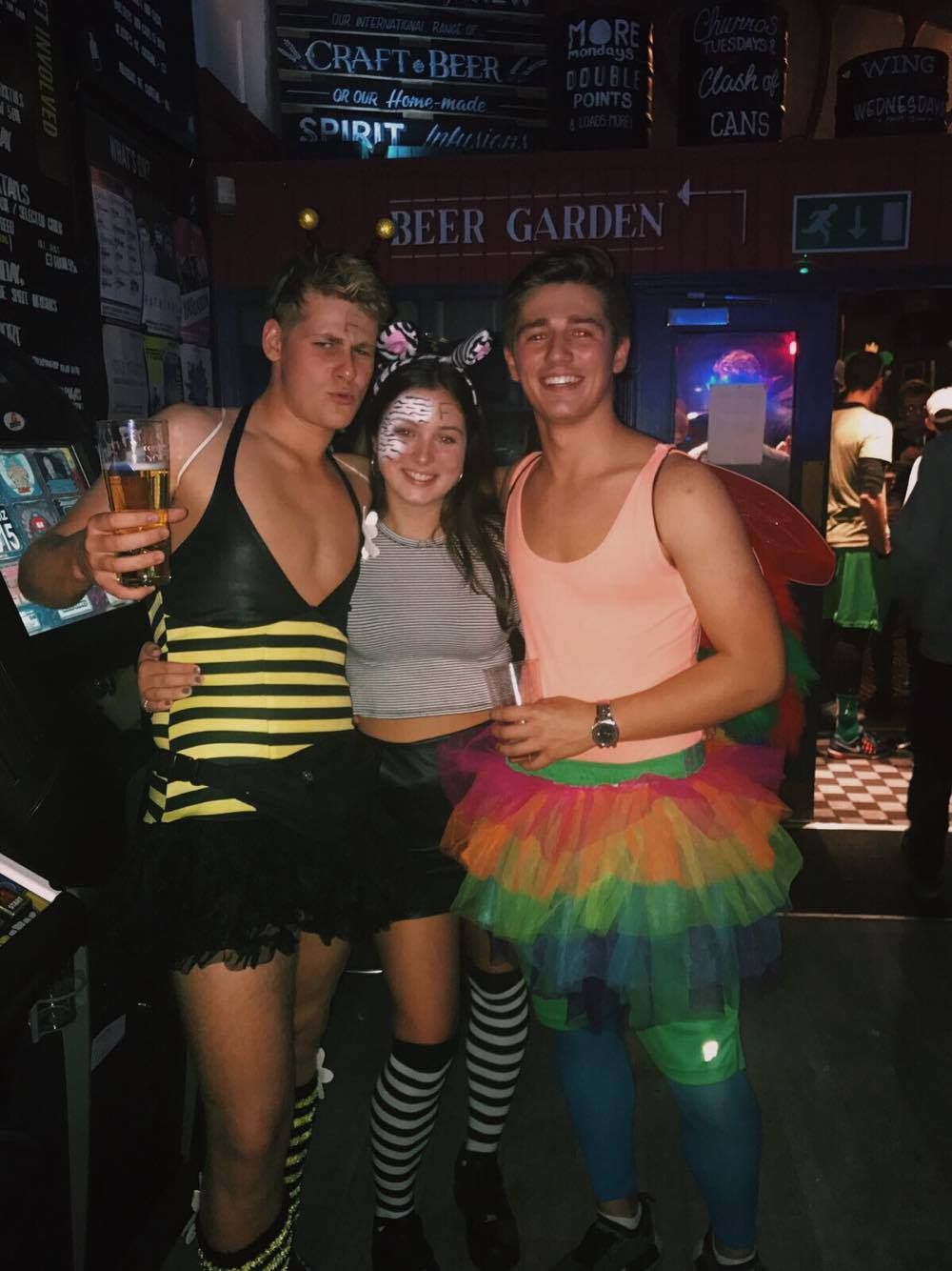 Image may contain: Night Life, Night Club, Club, Tartan, Skirt, Plaid, Kilt, Clothing, Person, People, Human